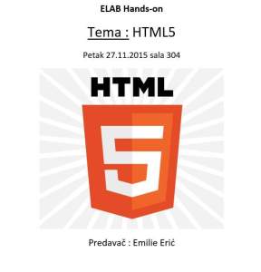 HTML5 handson